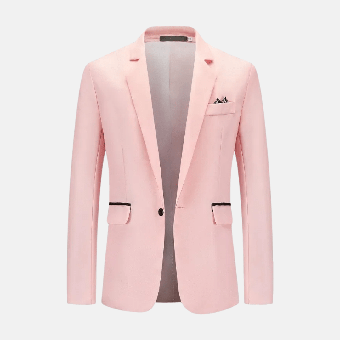 Levoire | Blazer pour hommes élégant Tissu doux Style polyvalent Rosa
