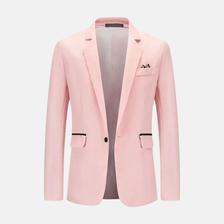 Levoire | Blazer pour hommes élégant Tissu doux Style polyvalent Rosa
