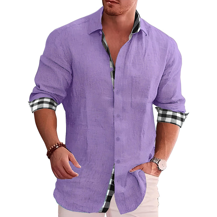 Levoire | Chemise Moderne Pour Hommes Stylée, Confortable Et Polyvalente Lilas