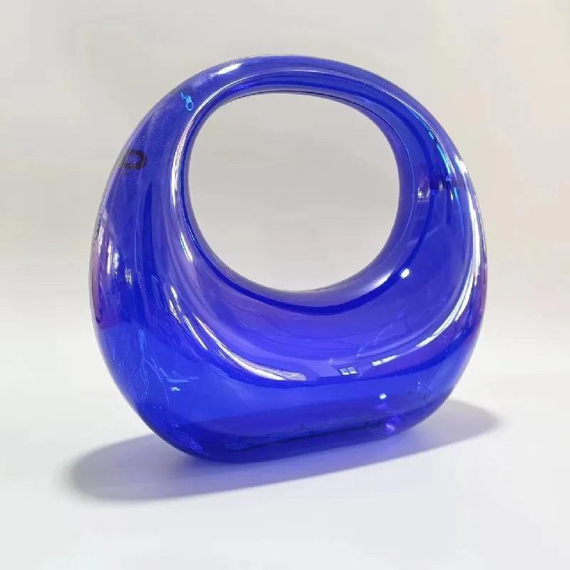 Levoire | Sac À Main En Coque Rigide Intemporelle : L'Adrianna Bleu 10.63 x 10.24 x 3.54 pouces.