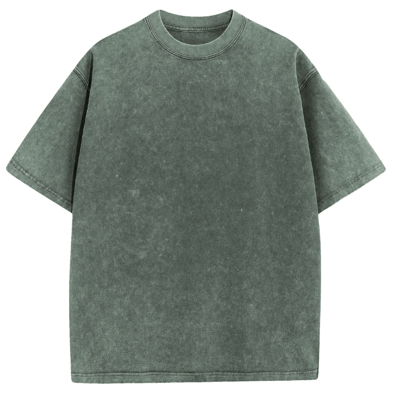 Levoire | T-Shirt Lavé Vintage Homme Vert