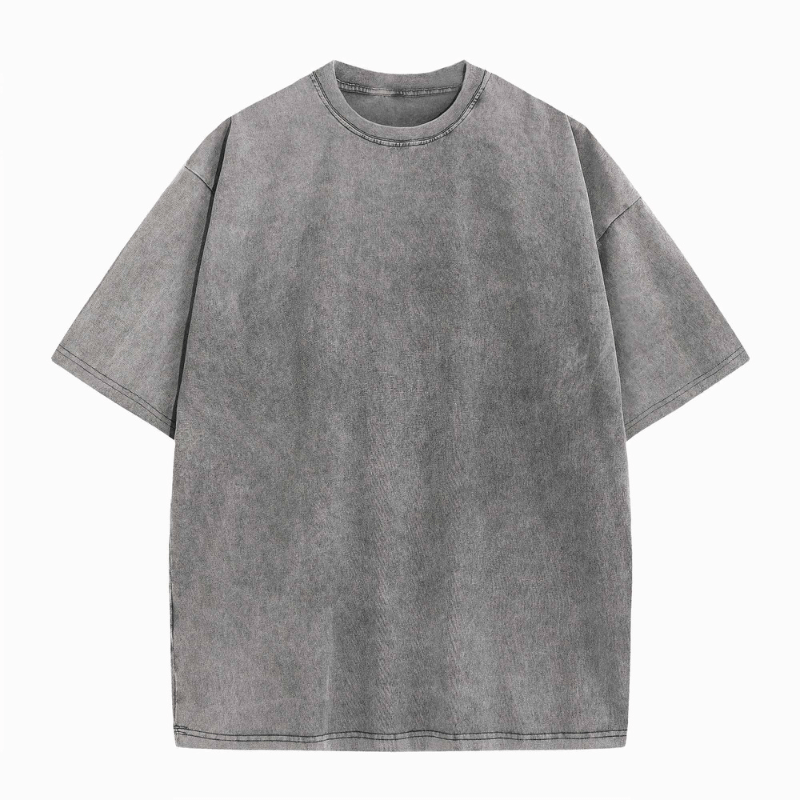 Levoire | T-Shirt Lavé Vintage Homme Gris