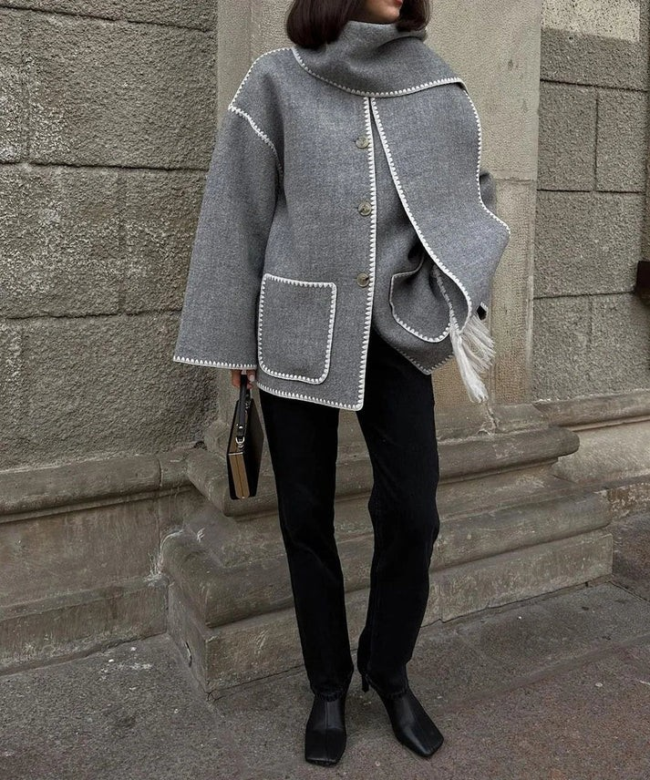 Levoire | Style Manteau En Laine Gris