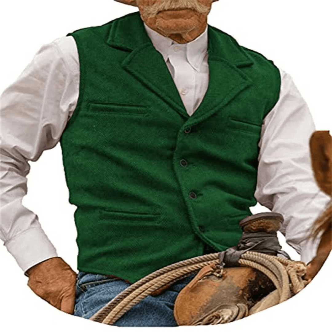 Levoire | Gilet pour hommes au style classique avec une allure élégante Vert