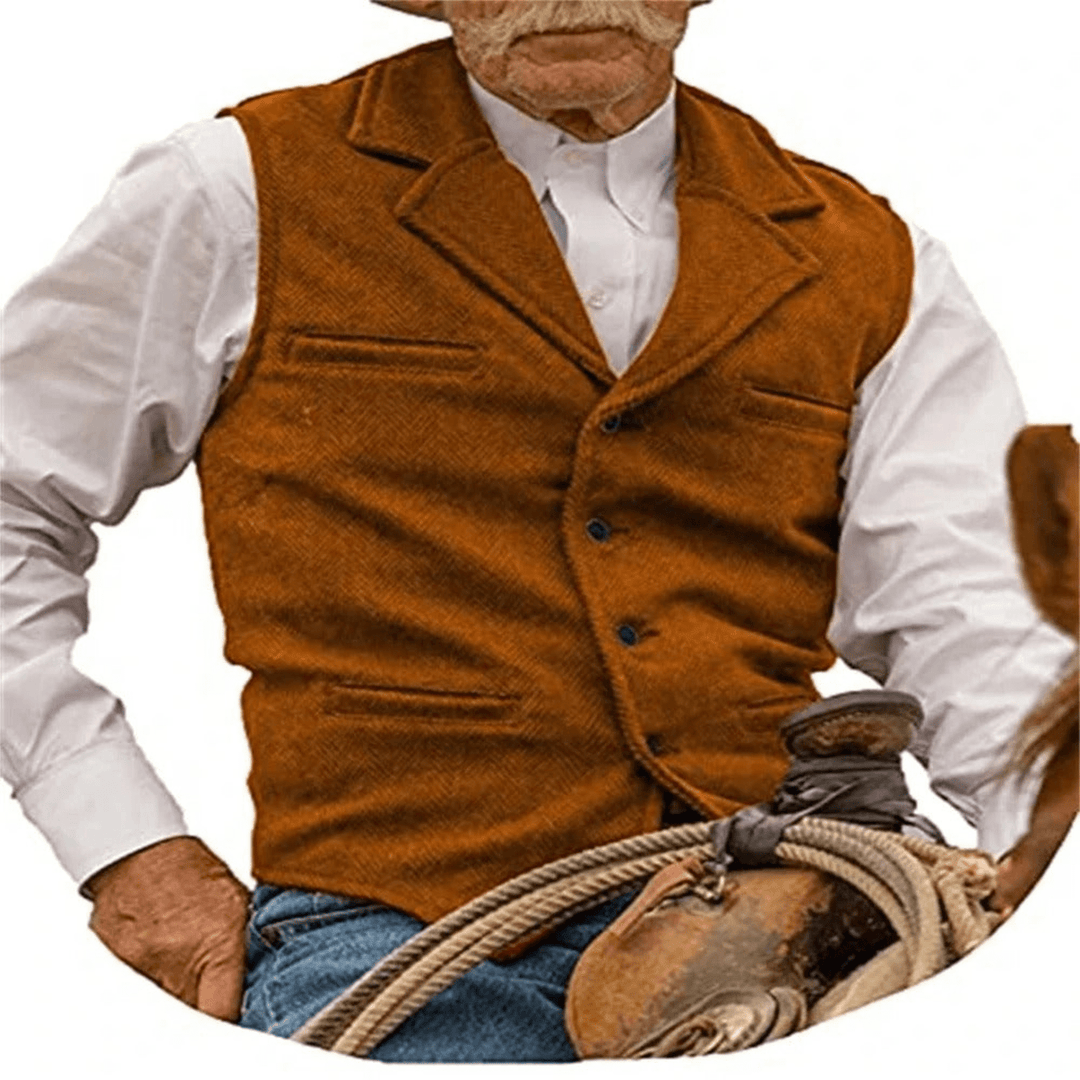 Levoire | Gilet pour hommes au style classique avec une allure élégante Orange