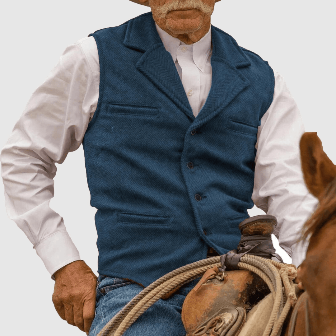 Levoire | Gilet pour hommes au style classique avec une allure élégante Bleu