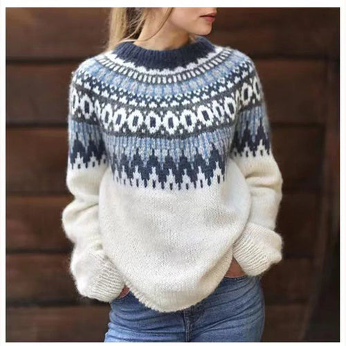 Levoire | Pull En Laine Tricoté À Col Rond Pour Femmes