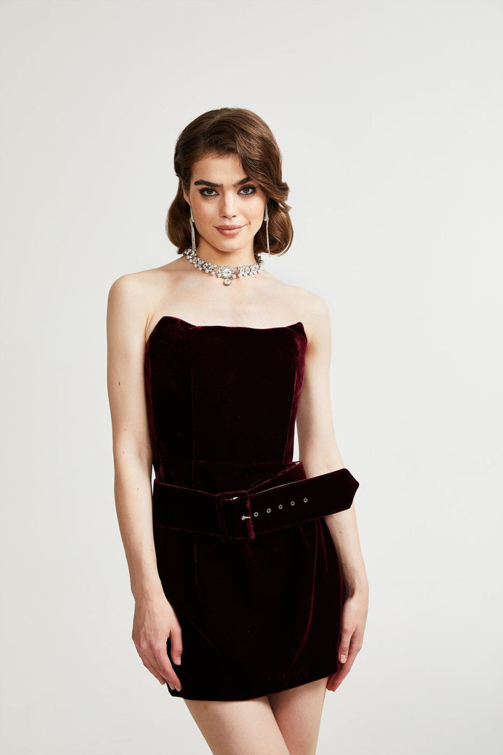 Levoire | Robe Ceinturée En Velours