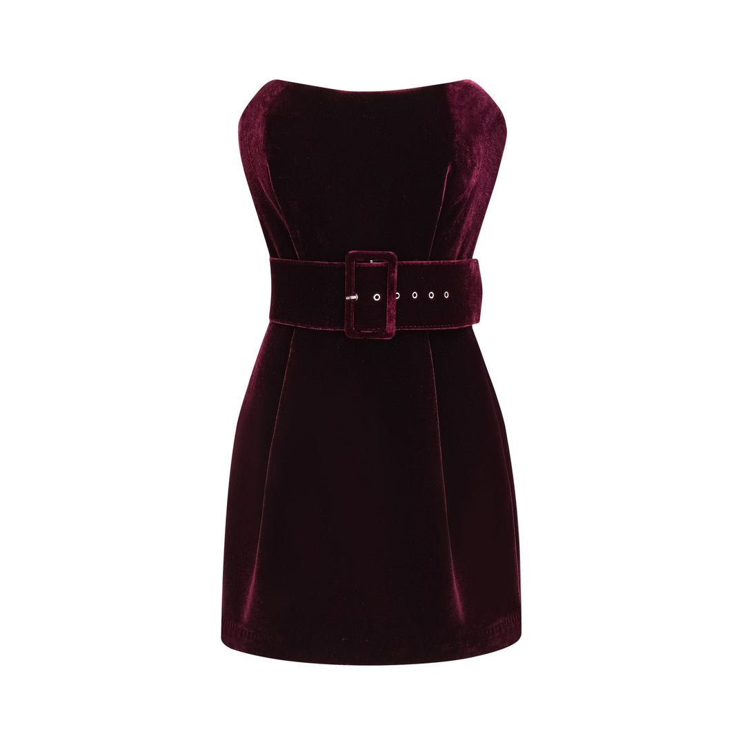 Levoire | Robe Ceinturée En Velours