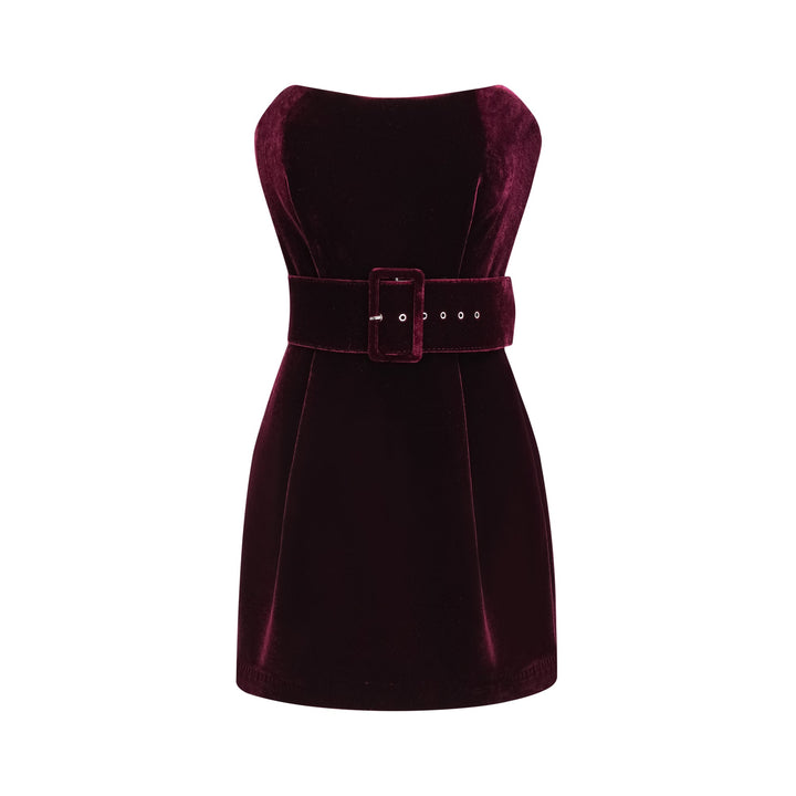 Levoire | Robe Ceinturée En Velours