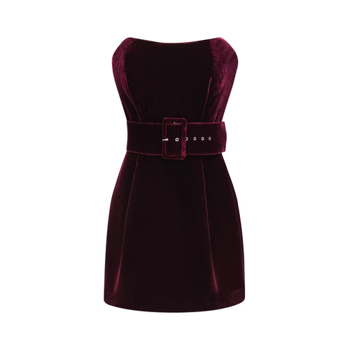 Levoire | Robe Ceinturée En Velours