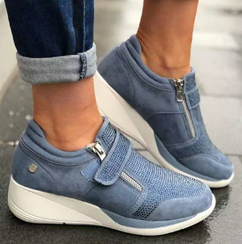 Levoire | Velcro Et Zips Obliques Bleu