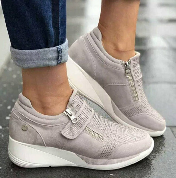 Levoire | Velcro Et Zips Obliques Gris