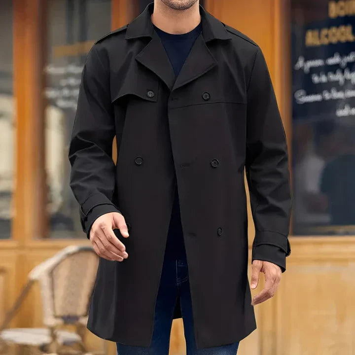 Levoire | Trench-Coat D'Hiver Classique Noir