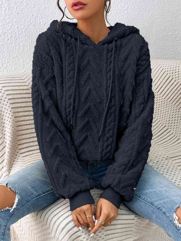 Levoire | Sweat À Capuche Avec Cordon Et Manches Longues Parfait Pour Un Style Décontracté Bleu Fonce