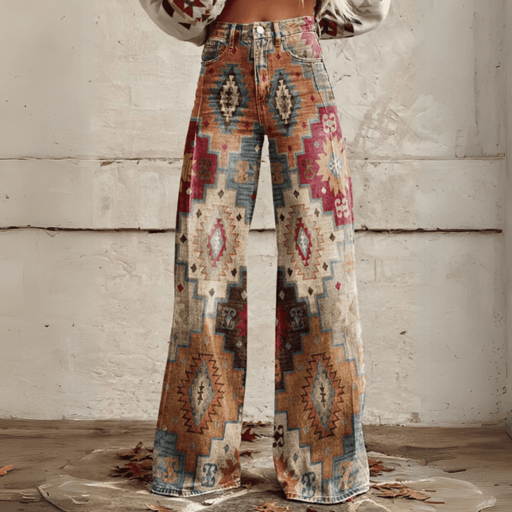 Levoire | Trendig Collection De Vin Boho Pantalon Khaki-Beige