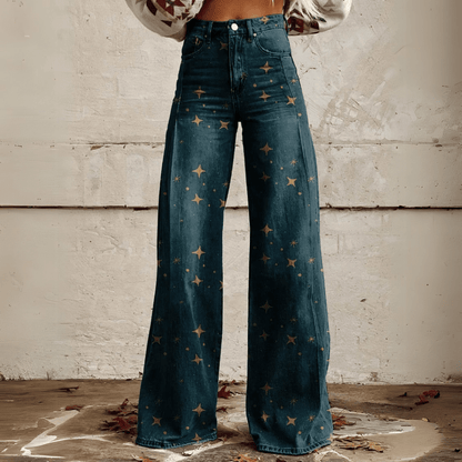 Levoire | Pantalons Boho Vintage Tendance Étoiles