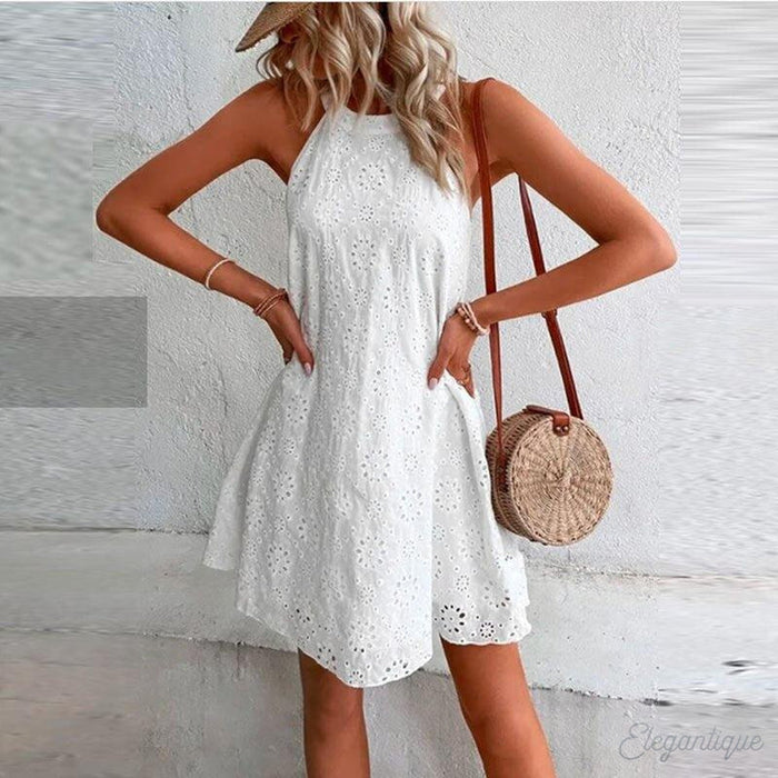 Levoire | Robe En Dentelle Blanc