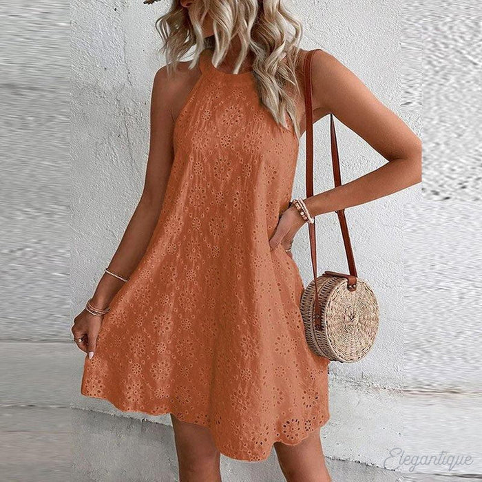 Levoire | Robe En Dentelle Pêches