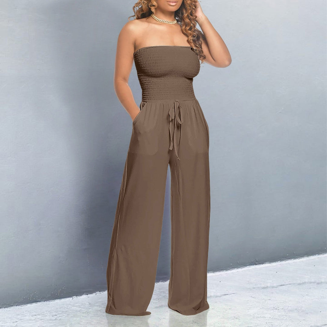 Levoire | Combinaison Tendance Off-Shoulder Avec Coupe Flatteuse Marron