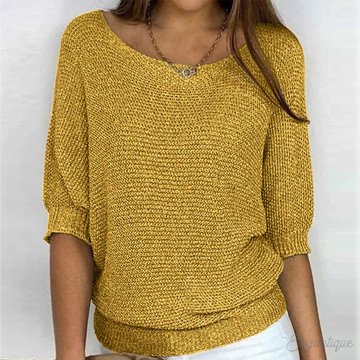 Levoire | Pull Élégant Jaune