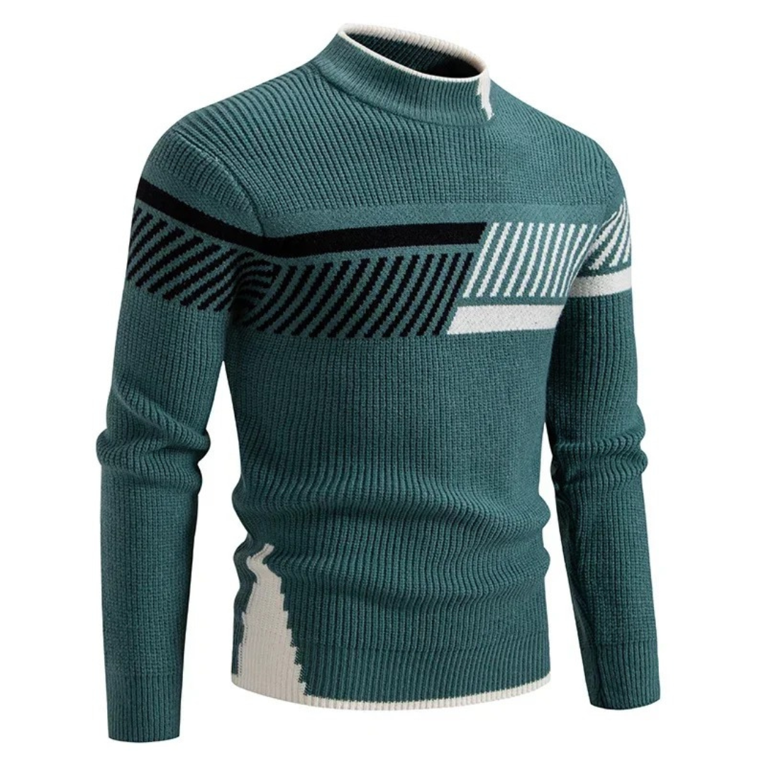 Levoire | Pull en tricot de qualité pour hommes Ligne verte