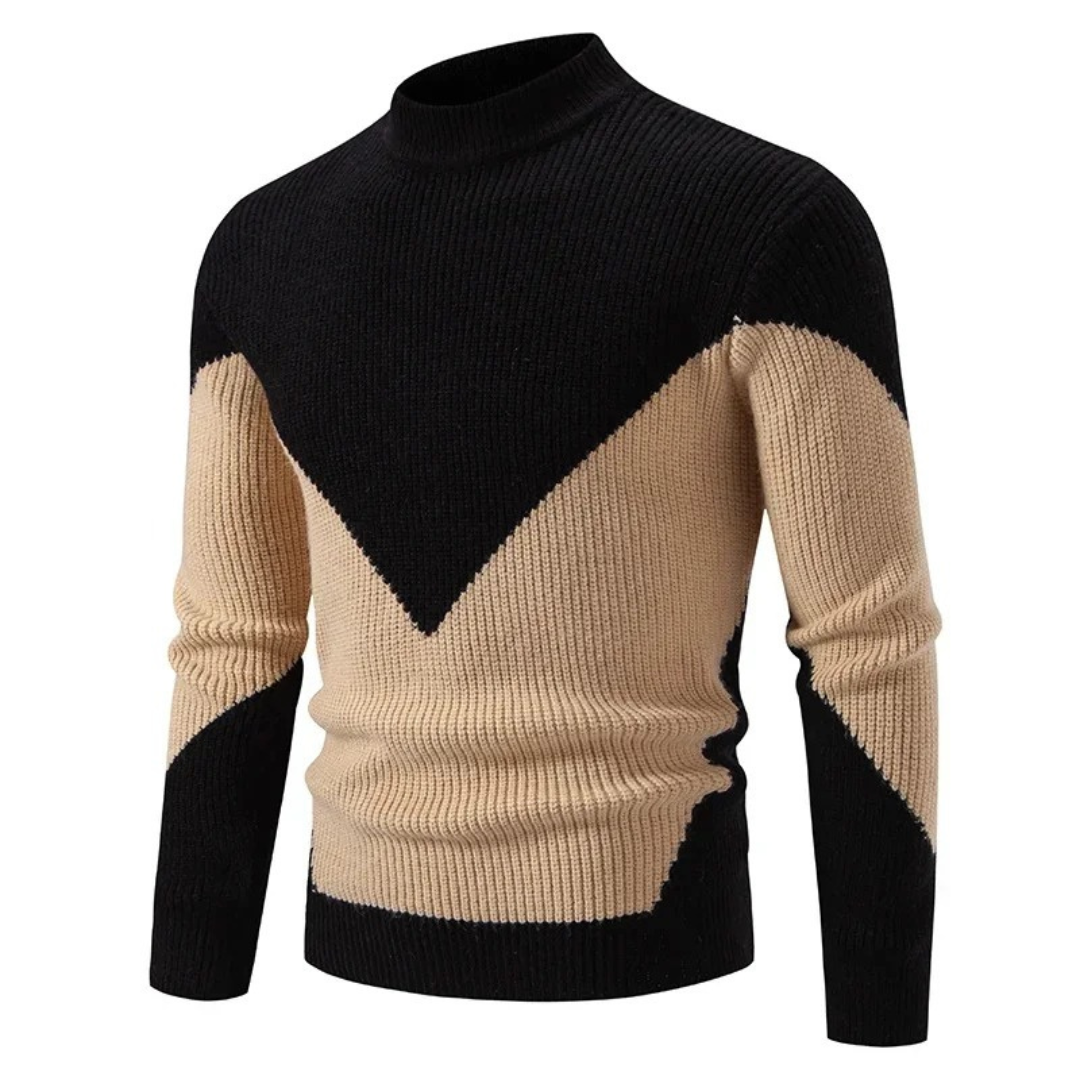 Levoire | Pull en tricot de qualité pour hommes Diamant noir