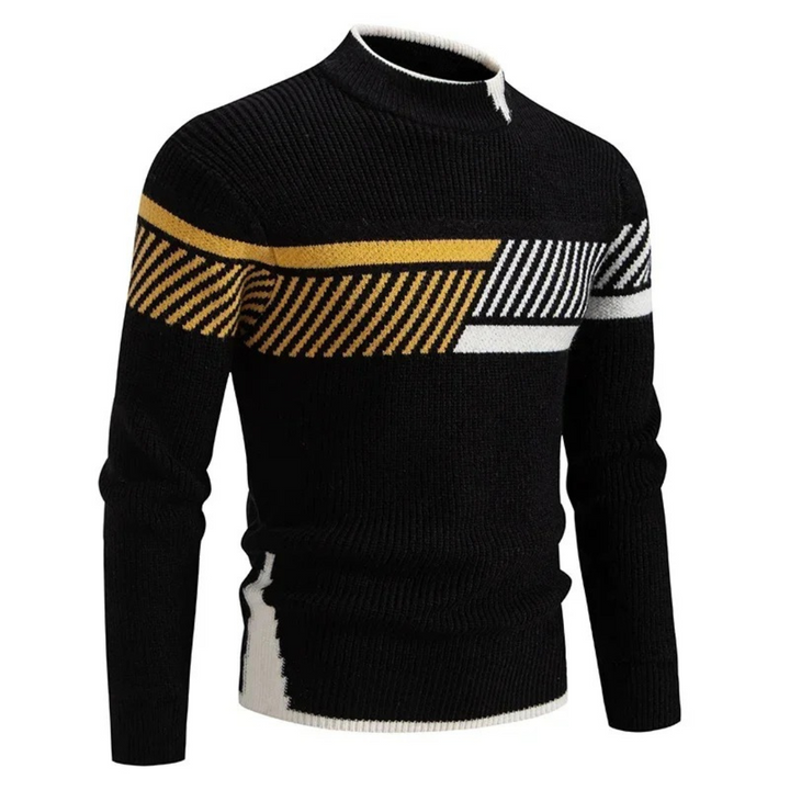 Levoire | Pull en tricot de qualité pour hommes Noir