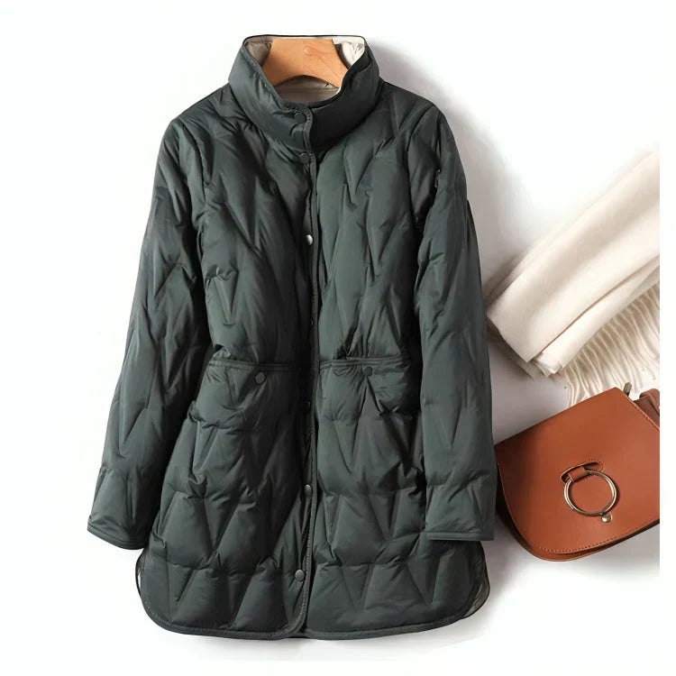 Levoire | Veste Femme Matelassée À La Mode Vert foncé