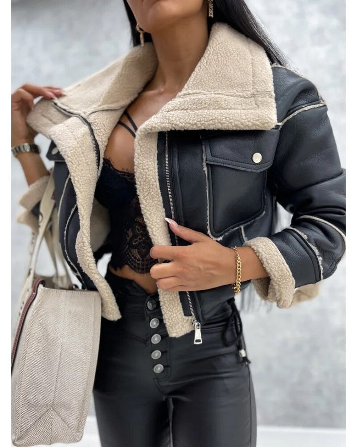 Levoire | Veste Courte En Velours Rétro Noir