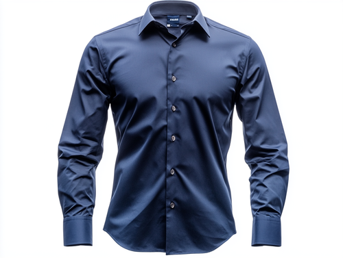 Levoire | Bleu Marine Chemise Extensible Sans Pli