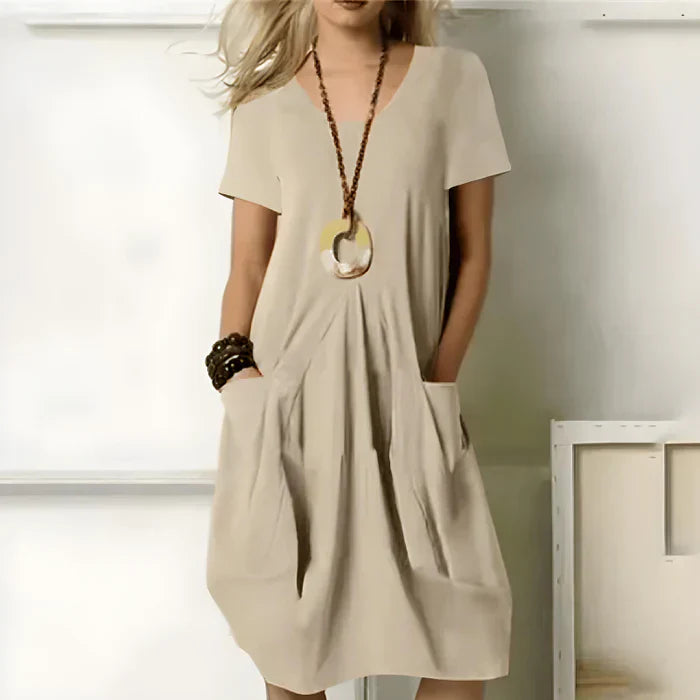 Levoire | Robe Unie Pour Femmes Beige