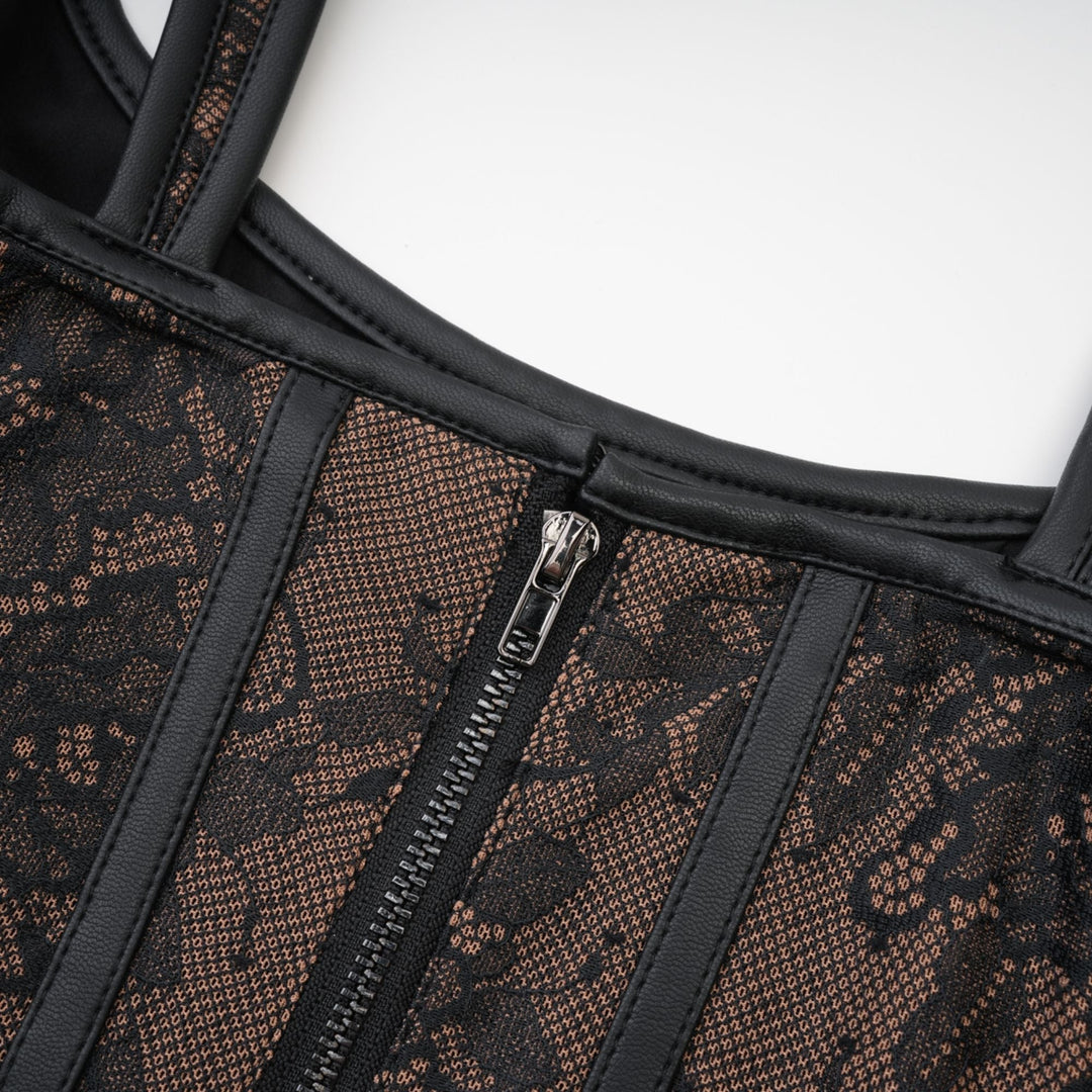 Levoire | Haut Top En Dentelle Marron
