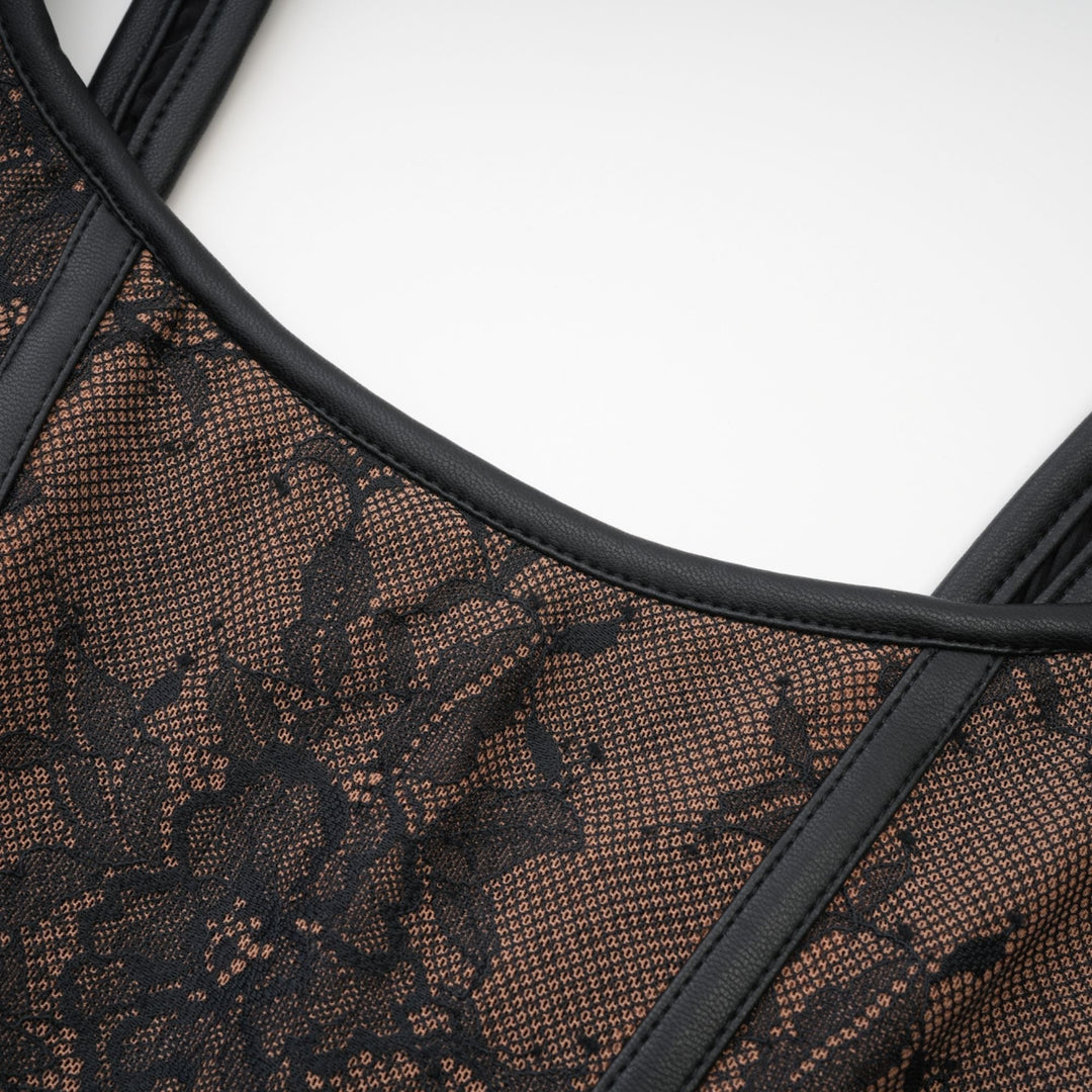 Levoire | Haut Top En Dentelle Marron