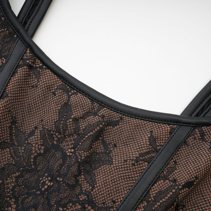 Levoire | Haut Top En Dentelle Marron
