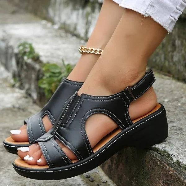 Levoire | Sandales En Cuir Naturel Noir