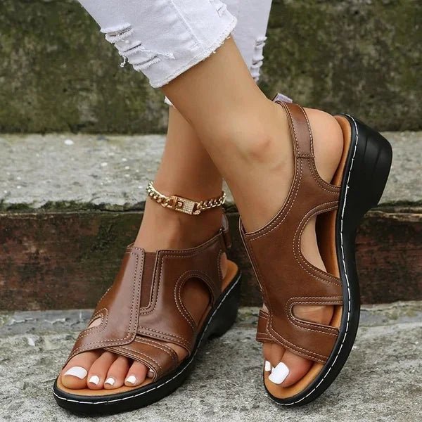 Levoire | Sandales En Cuir Naturel Braun