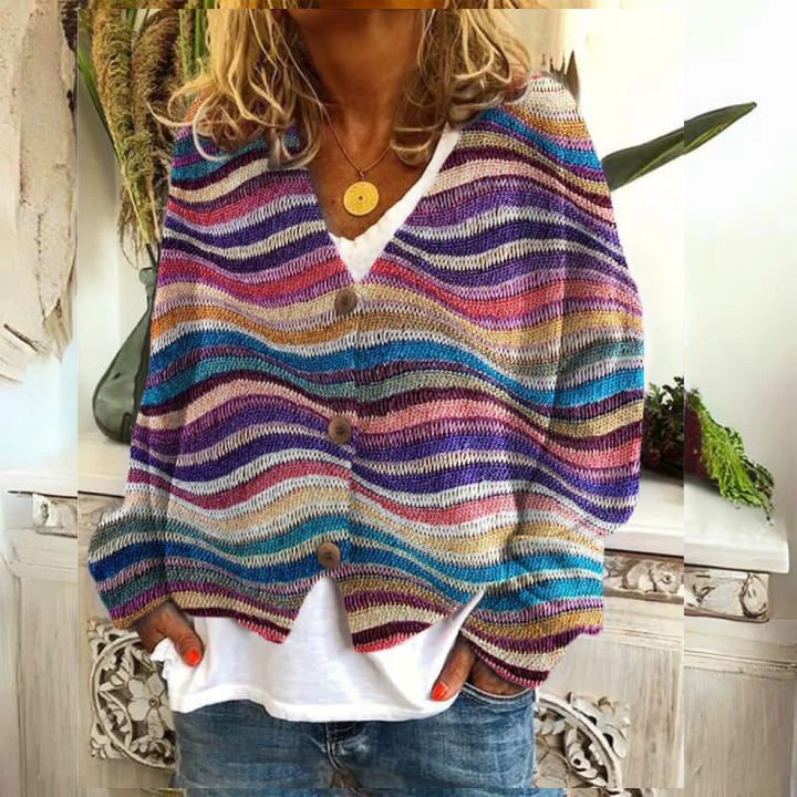 Levoire | Gilet En Duvet À Fleurs Avec Boutons Pour Femmes