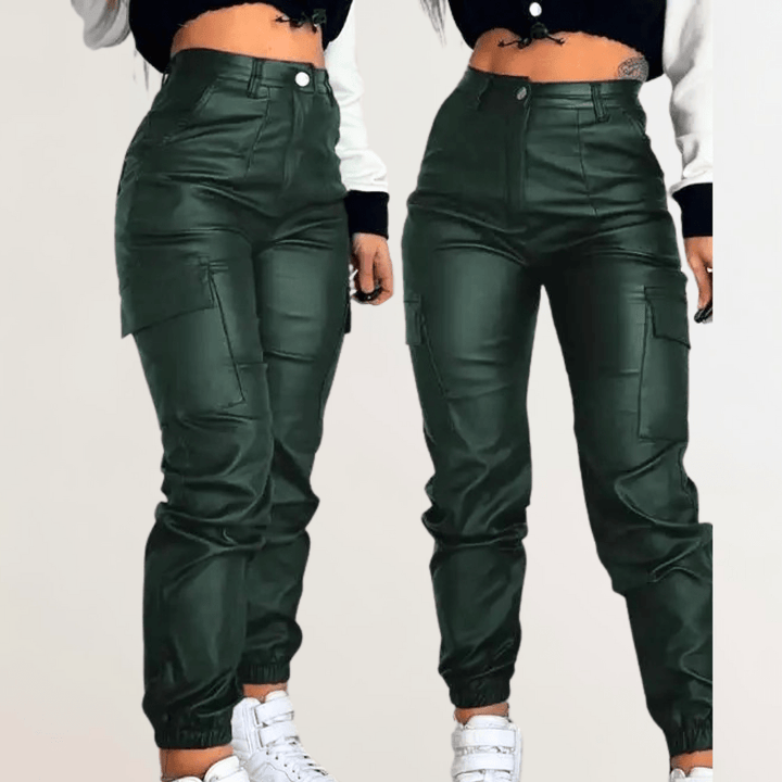 Levoire | Veste Luxe Femme Imperméable Long Manteau Vert