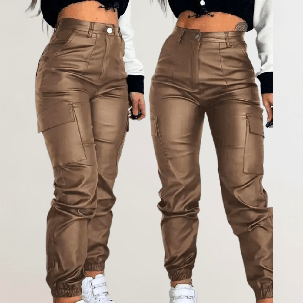 Levoire | Veste Luxe Femme Imperméable Long Manteau Braun