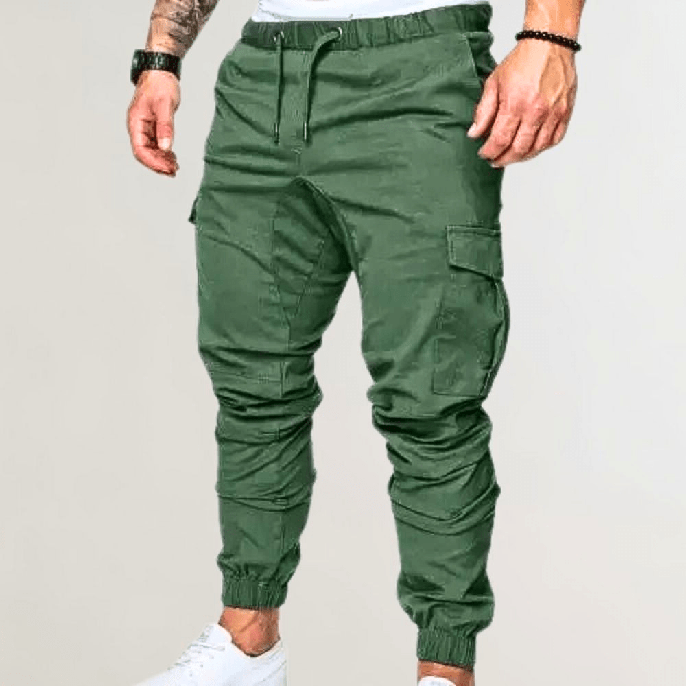 Levoire | Pantalon Cargo Hommes Pantalon Cargo Décontracté Confortable & Tendance Vert