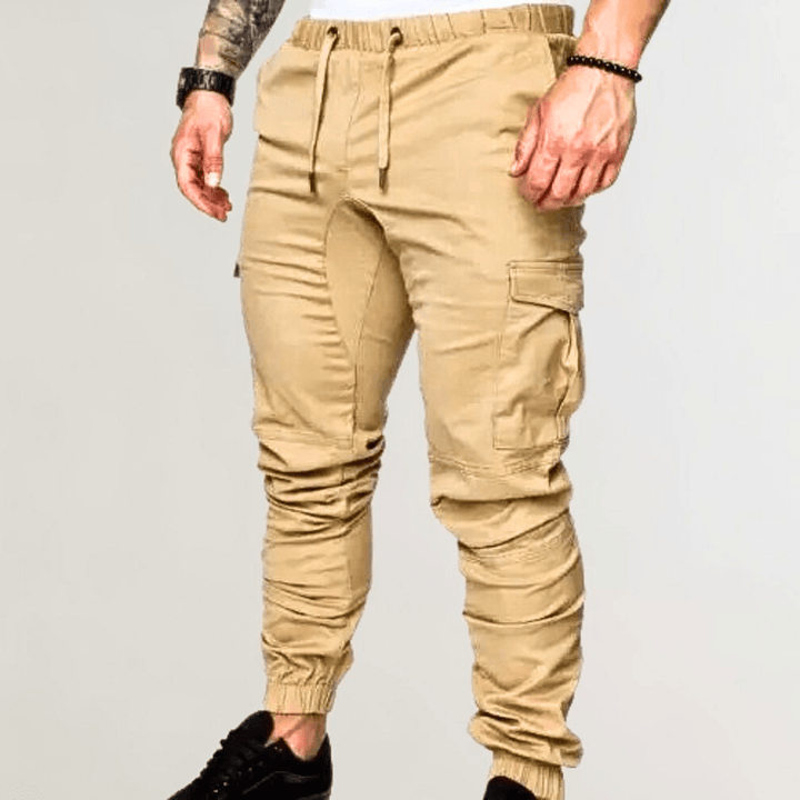 Levoire | Pantalon Cargo Hommes Pantalon Cargo Décontracté Confortable & Tendance Khaki