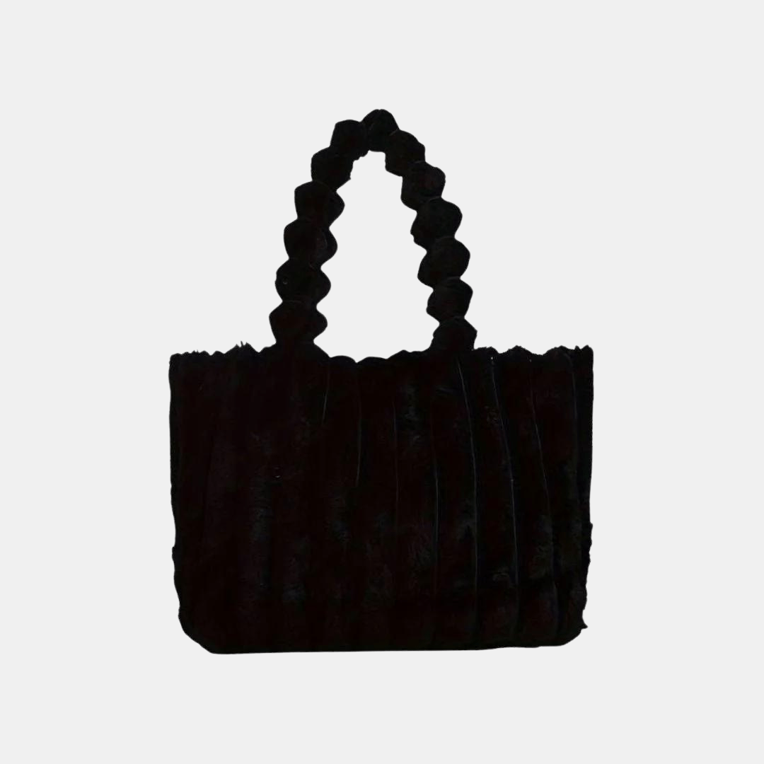 Levoire | Sac en peluche doux femme Noir
