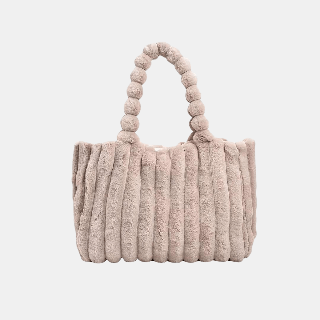 Levoire | Sac en peluche doux femme Kaki
