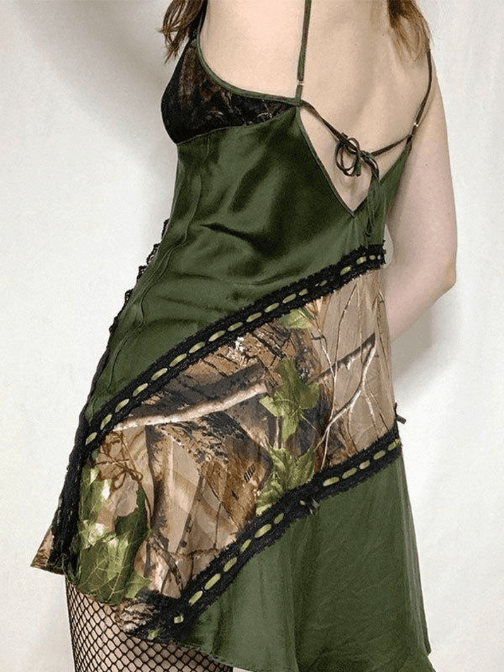 Levoire | Décolleté Patchwork Robe Mini En Dentelle