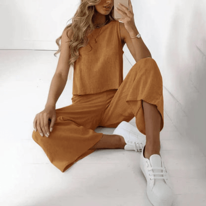 Levoire | Ensemble respirant été femme Braun