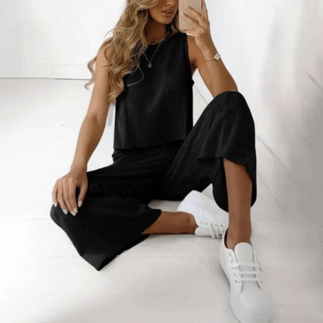 Levoire | Ensemble respirant été femme Noir