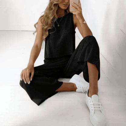 Levoire | Ensemble respirant été femme Noir