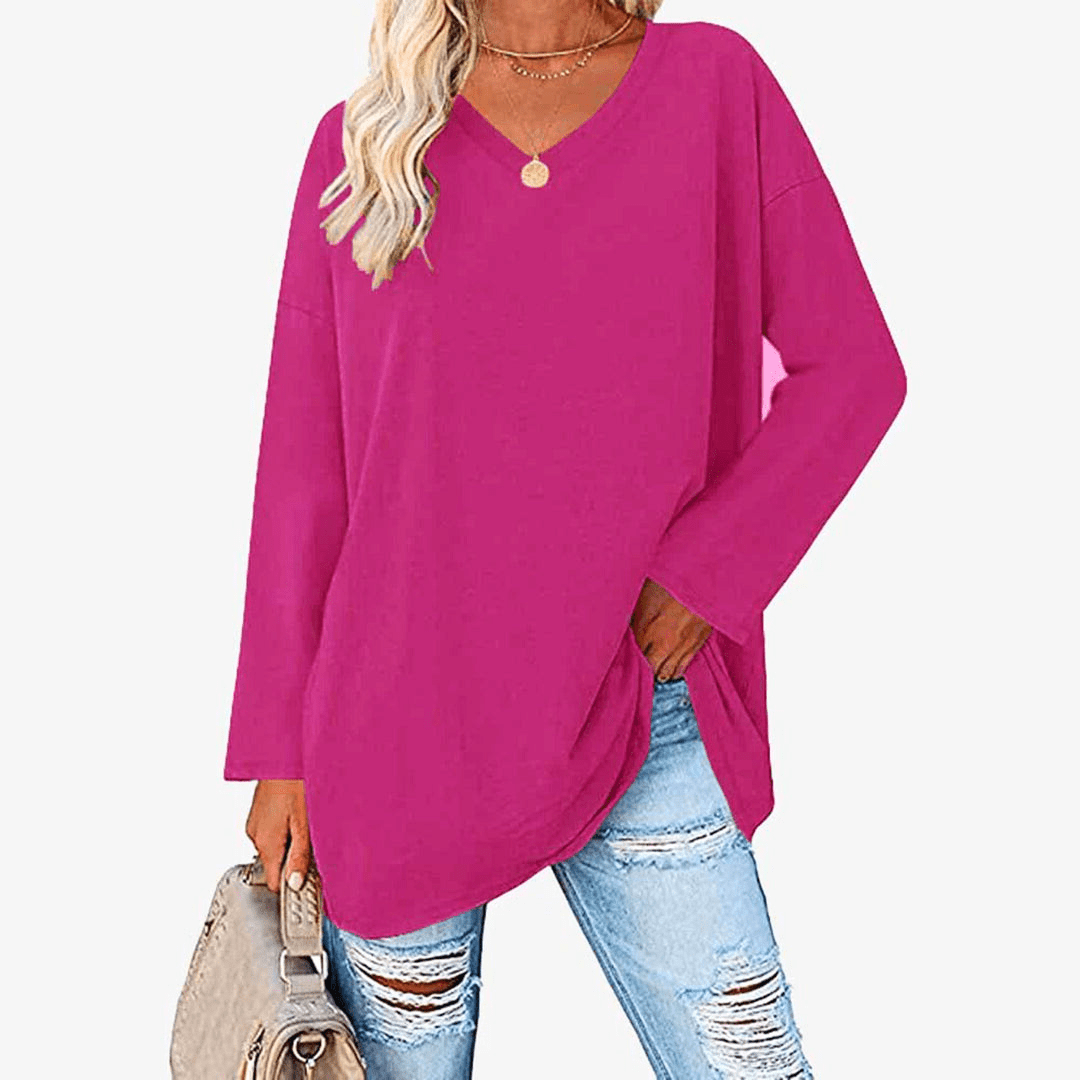Levoire | Pull Femme Pull Élégant Avec Manches Longues Tenue Décontractée & Confort Rose Chaud