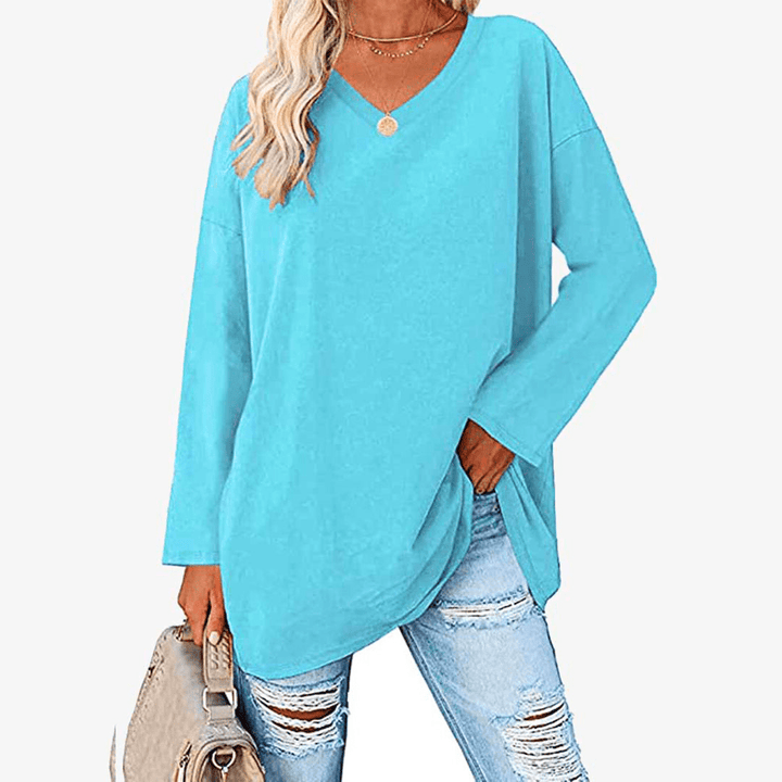 Levoire | Pull Femme Pull Élégant Avec Manches Longues Tenue Décontractée & Confort Bleu ciel
